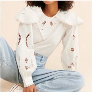 CLEOBELLA Elegant White Lace Women's Top